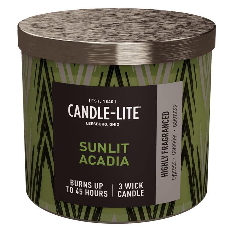 Candle Lite Candle 14 Oz Sunlit Acadia Scented-Green