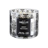 Candle Lite Candle Edes 14Oz Grey Vetiver - Gray
