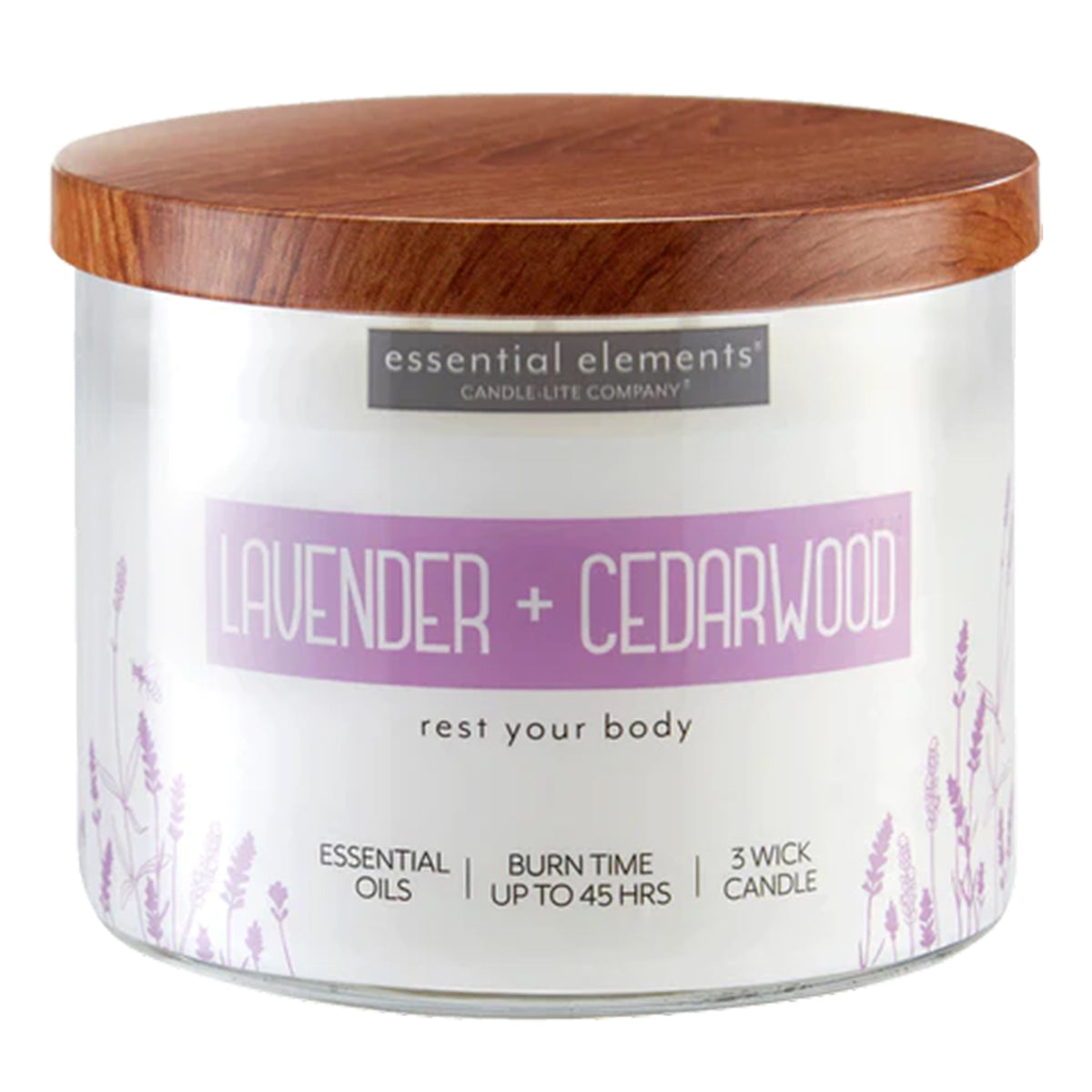 3-Wick Jar Candle - Lavender + Cedarwood