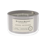 Candle Light Candle RUGR 16.25Oz Steel Vetiver-Grey