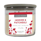 Candle Light Candle ESEL 14.75Oz Jasmine & Patch-Off-White