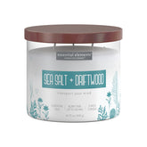 Candle Lite Candle Esel 14.75Oz Sea Salt & Drift Wood - Off White
