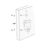 Qcaa Door Knocker 3-7/8"-Satin Nickel