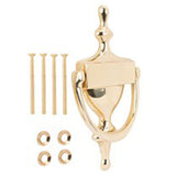 Door Knocker 6-3/4" Brt Brs -Gold