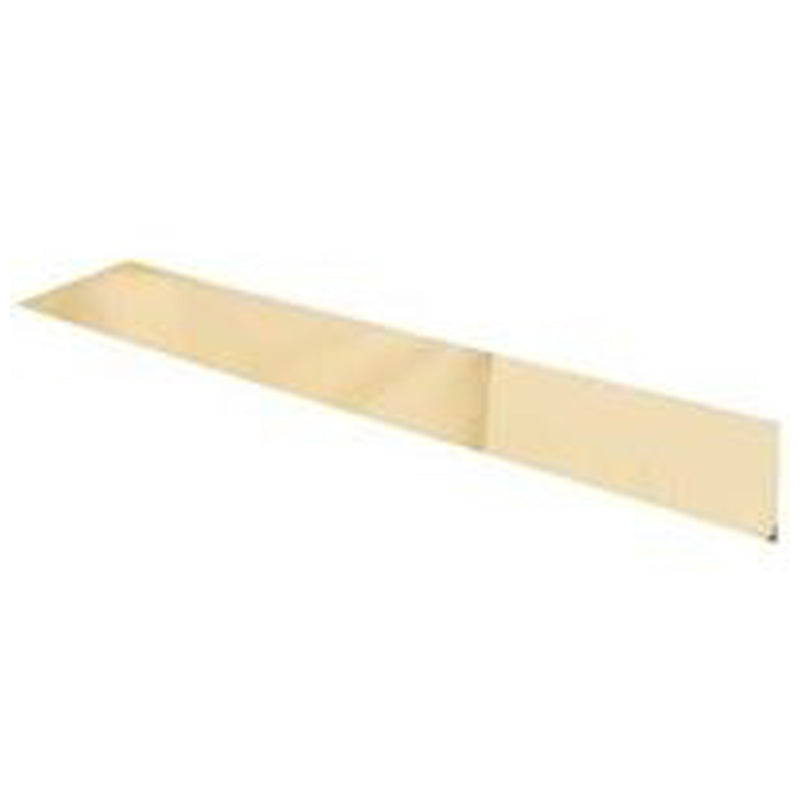 Prosource Door Kick Plate, Bright Brass Finish, Size 8 × 34 Inches-Gold