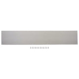 Prosource Kick Plate, 8 × 34 Inches, Satin Nickel Finish-Silver
