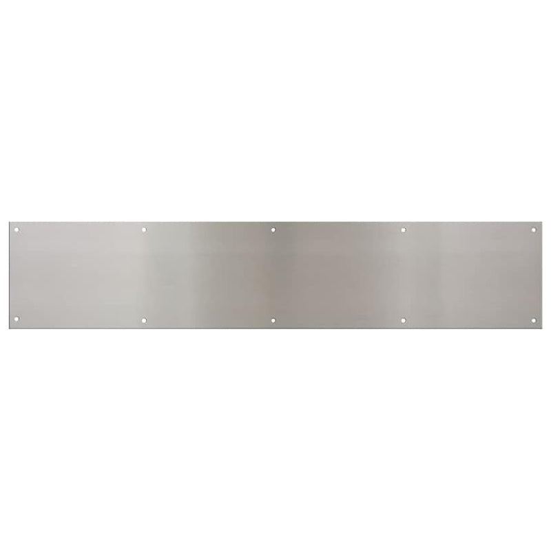National Hardware Kick Plate 6X30"-Satin Nickel