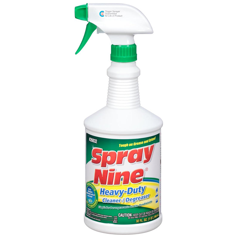 Spray Nine Heavy-Duty Cleaner Degreaser 32Oz-White