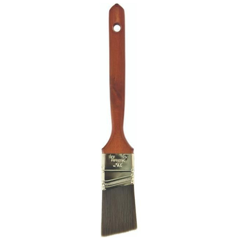 Linzer Angle Sash Brush 1-1/2" Polyester - Brown&Gray