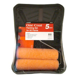 Linzer 5Pc Roller & Tray Kit Set Plastic - Black&Orange