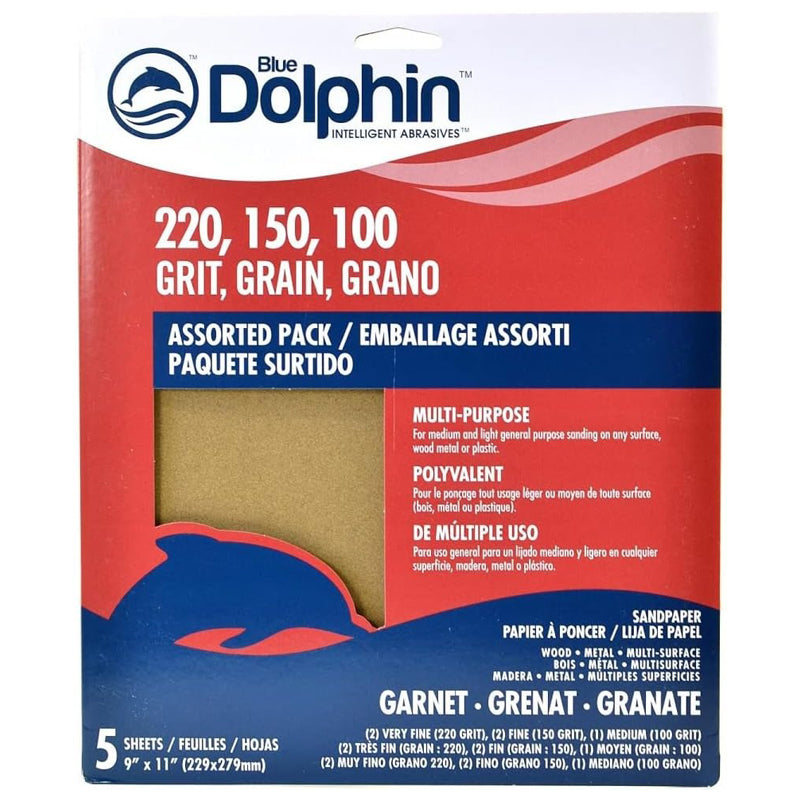 Blue Dolphin Natural Garnet 9X11 Sheets 5Pk Asstd-Tan