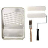 Linzer 6Pc Roller & Tray Kit Set Wht -Pro Edge - Multicolor