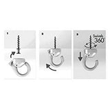 Hangman Indoor&Outdoor Elephant Hook -White