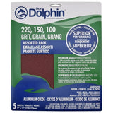 Blue Dolphin Aluminium Oxide 9X11 Sheets 5Pk Asstd-Multi-Color