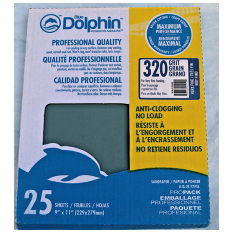 Blue Dolphin Anti Clogging 9X11 Sheets 25Pk-Blue