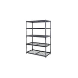 Metal Wire Shelf 5 Shelves- Black