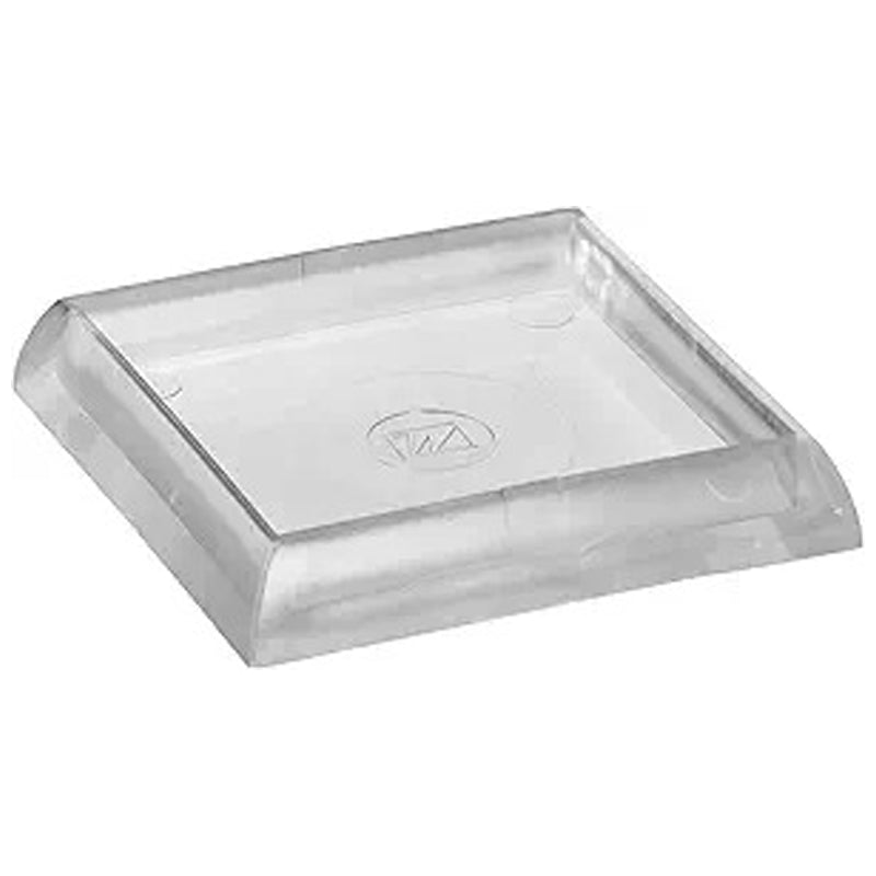 Soft Touch Caster Cup Squr 1-13/16 -Clear