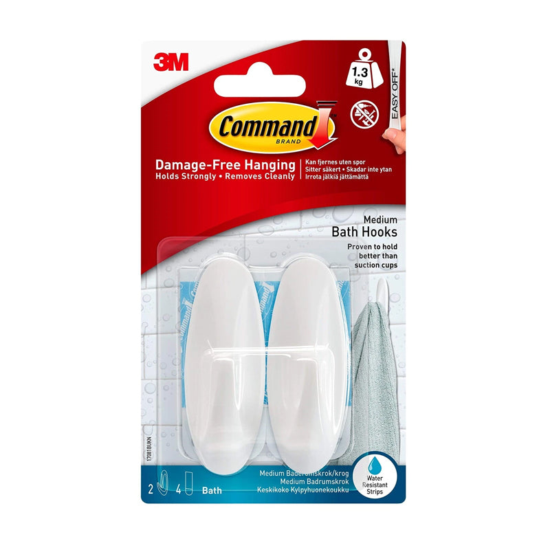 Command Hook Strip 2Ct-White