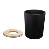 Idesign Eco Vanity Steel Waste Can-Black