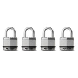 Master Laminated Padlock 4Pk-Silver