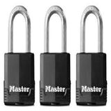Master Cover Padlock 1-3/4" 3PK-Black
