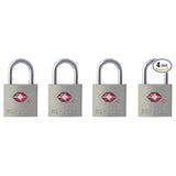 Master Lock 4-Pack Transportation Security Administration Approved Luggage Locks-Silver