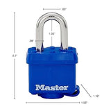 Master Weather Proof Padlock 1-1/2"-Blue