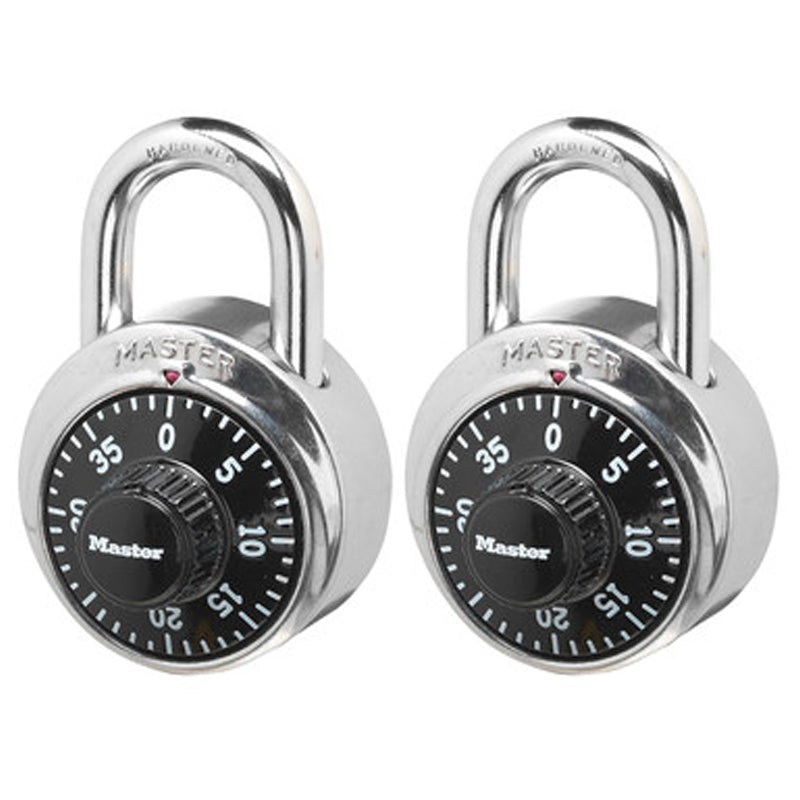 Master Combination Padlock 2Pk-Silver