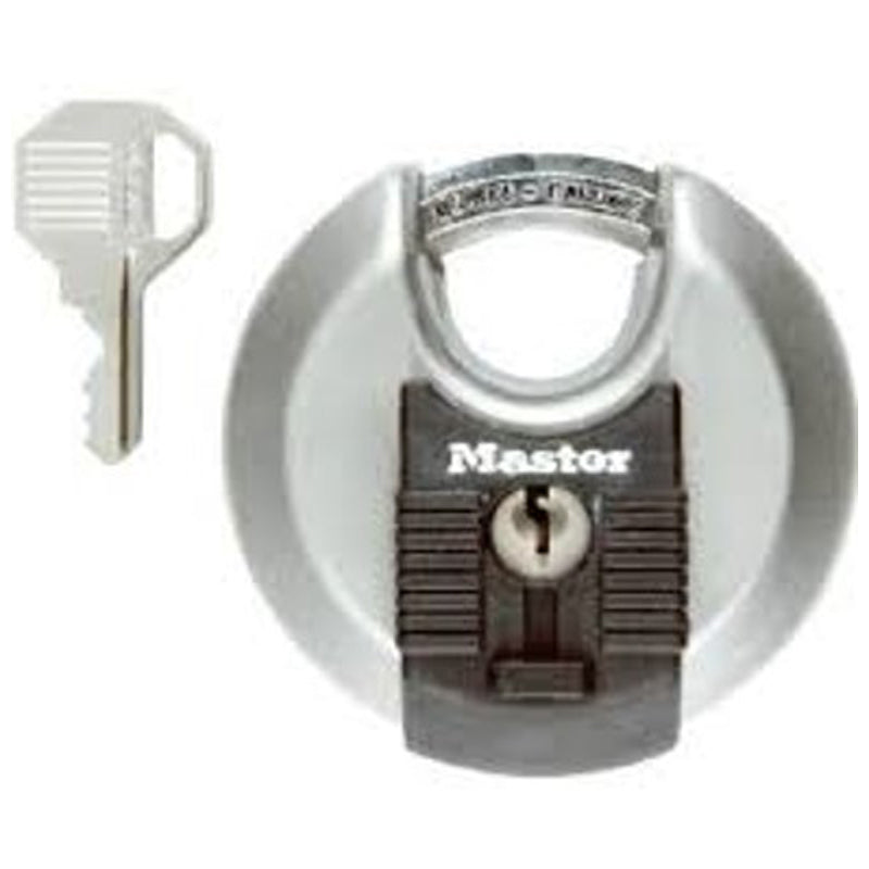 Master Disc Padlock 2-3/4" 70Mm-Silver&Black