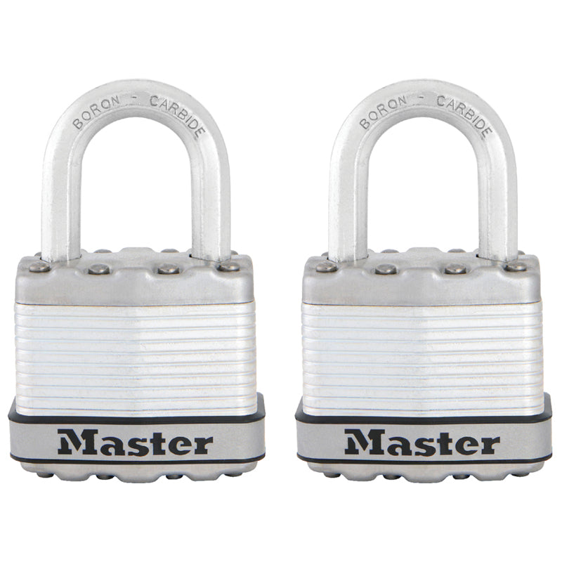Master Laminated Padlock 2Pk-Silver