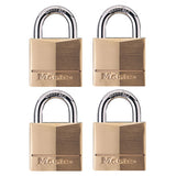 Master Padlock 1-9/16" 4Pk-Gold