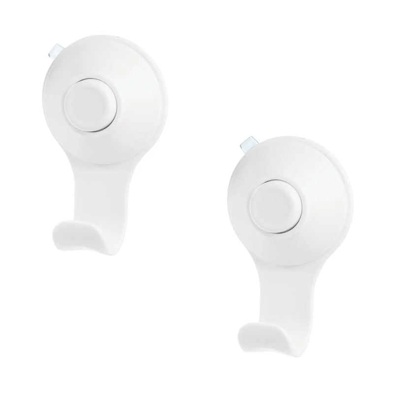 Cade Push Lock Suction Basket - White