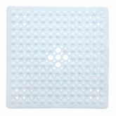 Square Shower Mat, White Color