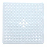 Square Shower Mat, White Color