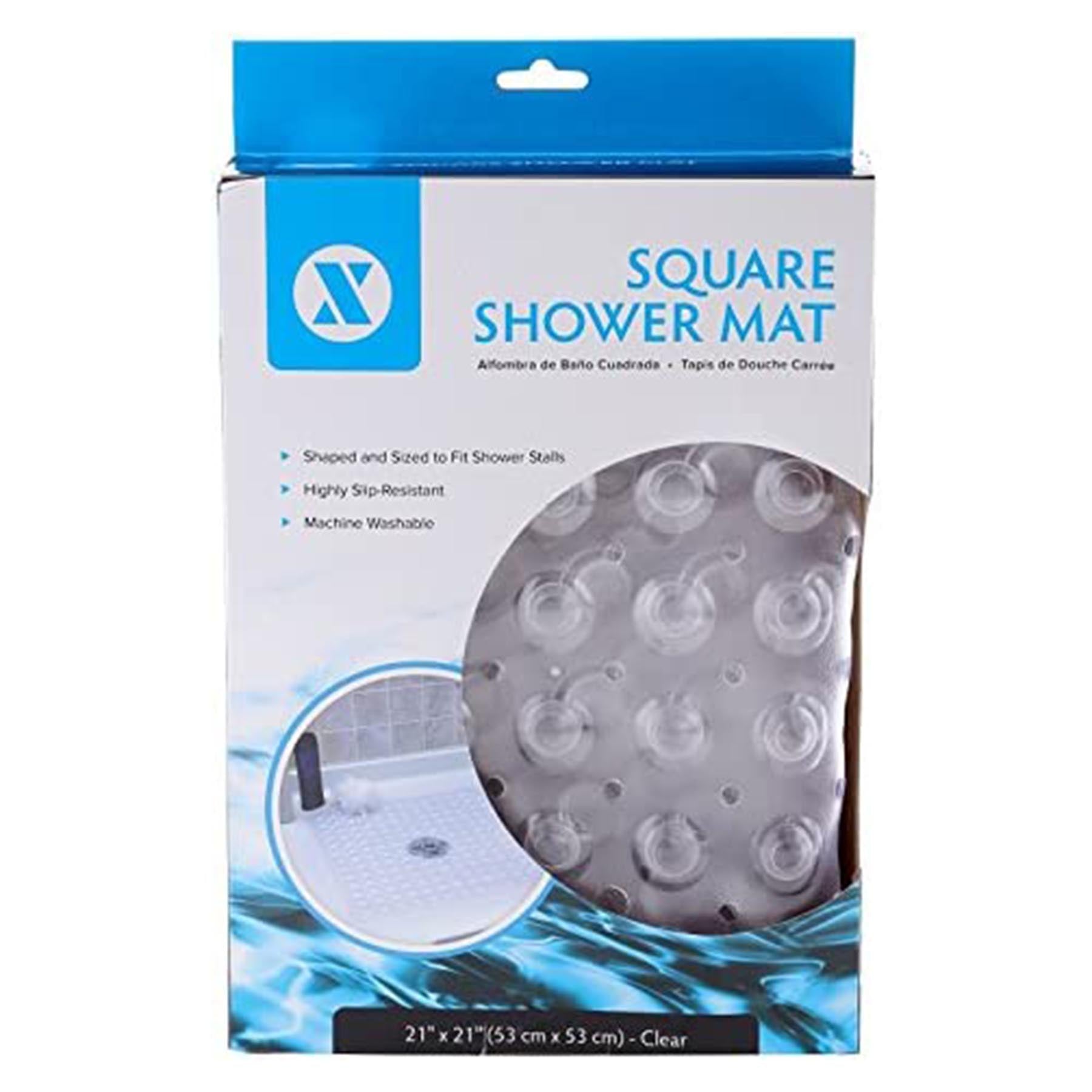 Square Shower Mat, Clear Color