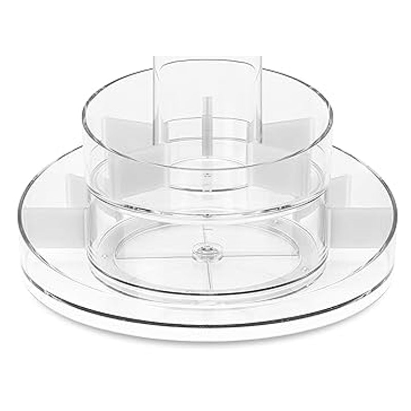 iDesign Linus 12" Clear Turntable Organizer