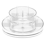 iDesign Linus 12" Clear Turntable Organizer