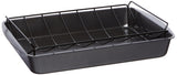 Large Roaster With V-Rack 19 X 13.4 X 2.8 cm -Black