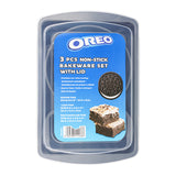 Oreo 3Pc Bake Set With Plastic Lid-Multicolor