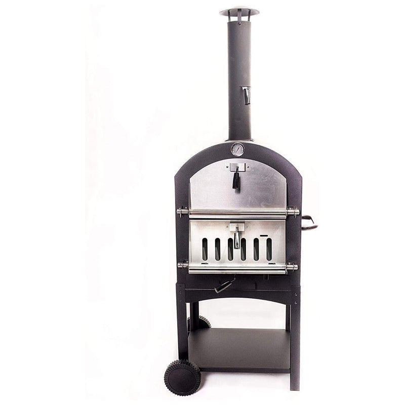 Harbor Gardens Pizza Oven With Stone-Black