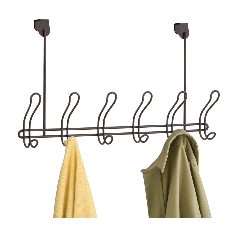 Overdoor 6 Hookrack -Classico - Black