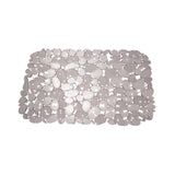 Interdesign Sink Mat Large 12"X15.5" -Pebblz-Graphite