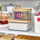 مجموعة روزانا بانسينو سلة تخزين بلاستيكية مع غطاء