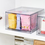 Recycled Plastic Cabinet and Pantry Storage Bin with Drawer 10.43” x 8.8” x 5.75”