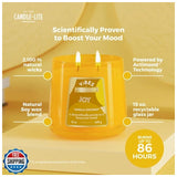 Candle Edes 15Oz Joy-Yellow