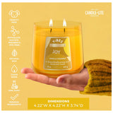 Candle Edes 15Oz Joy-Yellow
