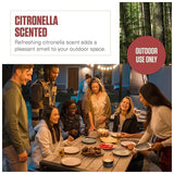 Coleman Citronella Scented Candle 20Oz Tin Bucket -Black