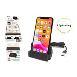 Charging Cell Phone Stand - Black