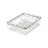 Idesign Fresh Food Storage Bin W/Tray - Clear