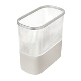Idesign Waste Can W/Toilet Paper Storage-Fluted - Beige